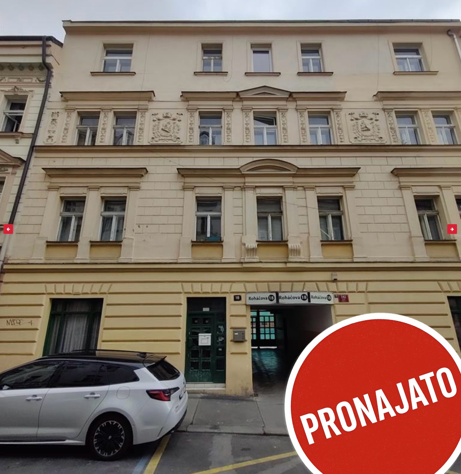Pronájem bytu 1+kk, 32 m², Roháčova, Praha