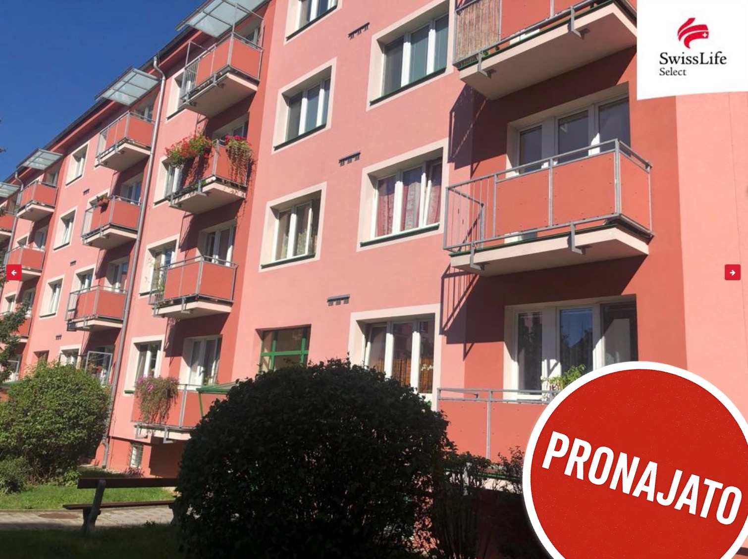 Pronájem bytu 2+1, 53 m², Svojsíkova, Ústí nad Labem